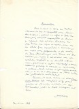 A3441N Andi Andrieș, act scris și semnat olograf, 1969, Iași