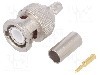 Conector BNC, 50&Omega;, tata, aurit, TELEG&Auml;RTNER - J01000F1255Y