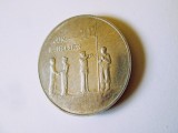 Rara! Malta medalia aluminiu Ziua Libertatii 31 Martie 1979,diametru=38 mm