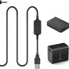 Cablu unitate USB de 58,4 V Sursă de alimentare mobilă ACK-E12 + Cuplaj DC DR-E1