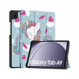 Husa Flip pentru Samsung Galaxy Tab A9 - Techsuit FoldPro - Unicorn