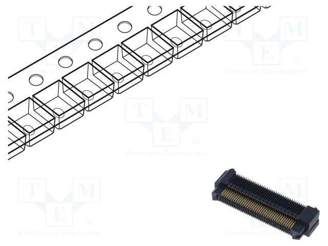 Conector PCB-PCB SAMTEC ERM5 soclu tată 80 pini SMT vertical 1,5A aurit