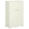 VidaXL Dulap din plastic, 79x43x125 cm, vanilla ice, design de lemn 340591