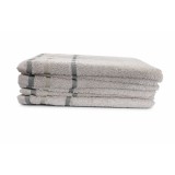 Set 6 prosoape de baie Premium, 100% bumbac organic, dimensiunea 30x50 cm, densitate 550 g/m&sup2;, gri