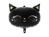 Balon Folie Pisica, Negru - 48x36 cm, Partydeco