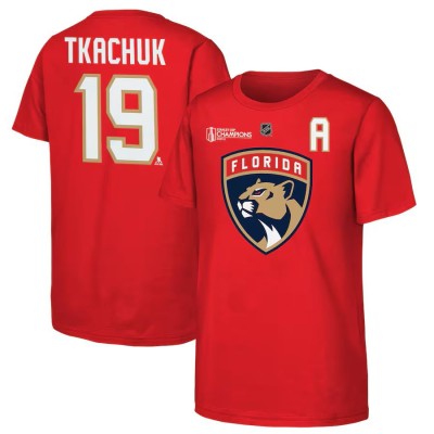 Florida Panthers tricou de copii Matthew Tkachuk #19 2024 Stanley Cup Champions Name &amp;amp;amp; Number - Dětsk&amp;eacute; S (6 - 8 let) foto