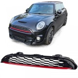 Grilaj sport cu plasa si detalii rosii, potrivit pentru Mini One Cooper S F55 F56 F57 14-20 Performance AutoTuning