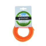 Fir motocoasa Grunman, profil patrat, PVC, 2.4 mm x 15 m