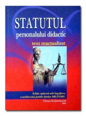 Statutul personalului didactic - text reactualizat foto