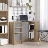 vidaXL Birou cu sertar Stejar Artizanal 100 x 40 x 75 cm Lemn compozit 8000459