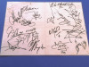 Poster (laminat) fotbal cu autografe jucatori DINAMO Bucuresti(anii 2000)