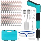 Pistol de cuie manual HAWIRE pentru fixare &icirc;n beton, lemn, metal și pardoseală - 5 trepte ajustabile, lungime cuie 27mm, set 200 cuie incluse