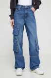 HUGO Blue jeans femei high waist 50513698
