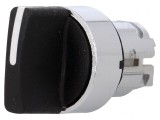 Comutator Rotativ 22mm 2 Posiții Negru