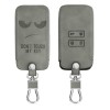 Husa Cheie Auto pentru Renault / Dacia - 4 Butoane - Keyless Go, Piele nabuc, Gri, 48565.10, Kwmobile