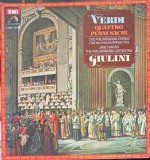 Disc vinil, LP. Quattro Pezzi Sacri. Four Sacred Pieces-Verdi, Philharmonia Orchestra Carlo Maria Giulini P-242506