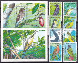 Grenada Grenadines 1990 fauna pasari MI 1309-1316 + 2 bl.198,199 MNH, Nestampilat