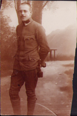 HST P1559 Poză ofițer medic militar Valeriu Lucian Bologa Primul Război foto