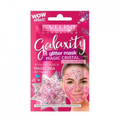 Masca de fata cu sclipici Eveline Cosmetics, Galaxity Magic Cristal 10 ml foto
