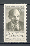 Cehoslovacia.1960 90 ani nastere V.I.Lenin XC.296, Nestampilat