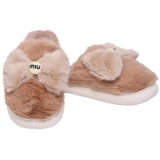 Cumpara ieftin Papuci de casa cu blana moale si funda eleganta pentru femei - Caldurosi, Confortabili si Antiderapanti, Maro, 40-41
