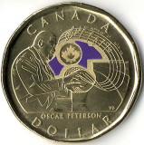 Canada 1 Dolar 2022 - Oscar Peterson - colorata, KM-3188.1 UNC !!!, America de Nord