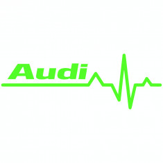 Sticker auto &amp;#039;&amp;#039;Audi life&amp;#039;&amp;#039;, 20x7 cm, Verde foto