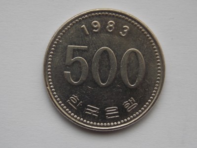 500 WON 1983 COREEA DE SUD foto