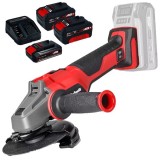 Einhell AXXIO 18/125 Q PXC + Starter Kit + Twinpack - Polizor unghiular 125 mm + Set 1 acumulator si incarcator Li-Ion 18 V 2.5 Ah + Set 2 acumulatori