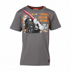 Tricou LEGO Star Wars Darth Vader Gri 128 foto