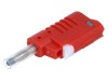 Conector banană 4mm 36A roșu pentru cablu