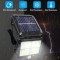 Комплект проектори, 120 LED, Със соларен панел, Сензор за движение, 3 режима на светене, 30 W