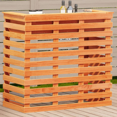 vidaXL Masă de bar pentru exterior, 113,5x50x103 cm, lemn masiv de pin foto