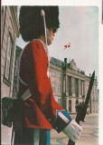 FA104 -Carte Postala- DANEMARCA - Copenhagen, The sentry at Amalienborg, circulata 1970