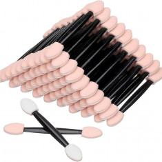 Tore 100PCS de unică folosință Dual Sides Eye Shadow Sponge Applicator Perie pen