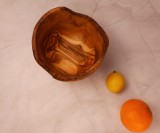 Fructieră sau Salatieră Basilicata din&nbsp;lemn de&nbsp;măslin 21 x 15 cm