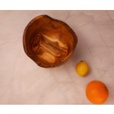 Fructieră sau Salatieră Basilicata din&nbsp;lemn de&nbsp;măslin 21 x 15 cm