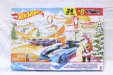 Mattel Hot Wheels 2021 Advent Calendar 24 Days 8 Cars Santa&#039;s Workshop