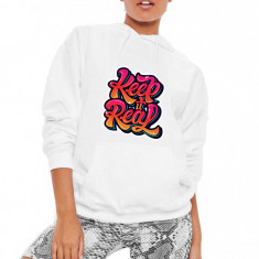 Hanorac dama alb - Keep it real - XL