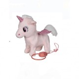 Unicorn interactiv Roz cu Lumina &amp; Sunet &amp; Miscare