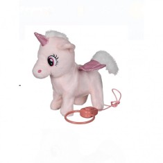 Unicorn interactiv Roz cu Lumina &amp;amp; Sunet &amp;amp; Miscare foto