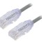 Cablu patch cord UTP Cat6 0.5m gri