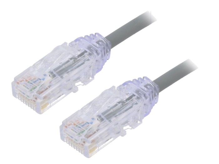 Cablu patch cord UTP Cat6 0.5m gri