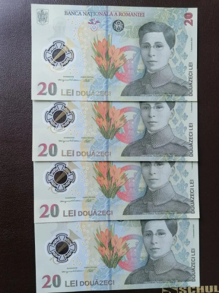 Bancnotă 20 lei nouă.