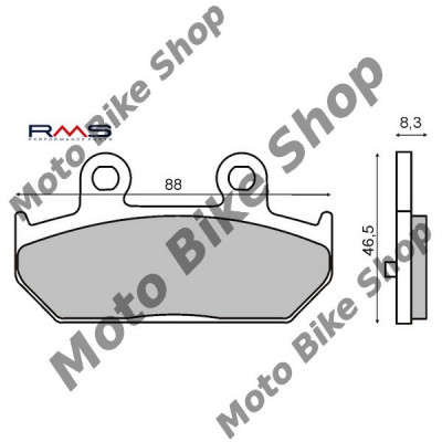 MBS Placute frana spate Suzuki AN 400 Burgman &amp;#039;07-&amp;#039;12, Cod Produs: 225101500RM foto