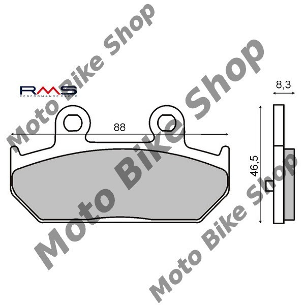 MBS Placute frana spate Suzuki AN 400 Burgman &#039;07-&#039;12, Cod Produs: 225101500RM