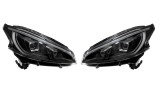 Set faruri tuning Peugeot 208, 04.2015, partea stanga+dreapta, Taiwan, cu indicator led; cu &amp;quot; lumina timp de zi&amp;quot; tip LED; cu lumina de