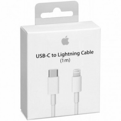 Cablu de Date si Incarcare USB Type-C la Lightning Apple, 1 m, Alb, MQGJ2ZM/A Blister OCH foto