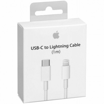 Cablu de Date si Incarcare USB Type-C la Lightning Apple, 1 m, Alb, MQGJ2ZM/A Blister OCH