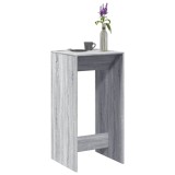 Masă Bar VidaXL Gri Sonoma 51x50x103.5 cm Lemn Prelucrat Mobilă Living Bucătărie Sufragerie Design Modern